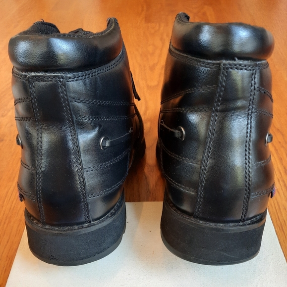 Ralph Lauren Polo Jeans Co. Mens Black Leather Biker Buckle Boots Size 11 D - Picture 6 of 10